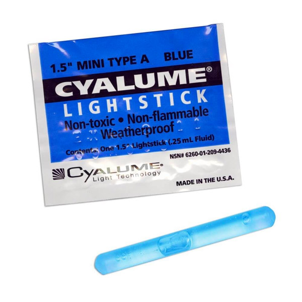 Buy Blue Mini ChemLight Brand Light Sticks, Case of 50