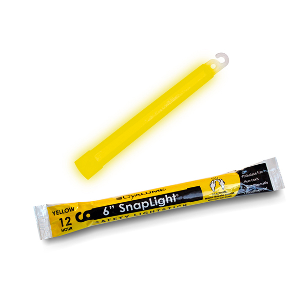 Buy Yellow 6” Emergency Light Sticks – 12 Hour Duration