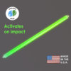 15" Green Cyalume Impact Stick